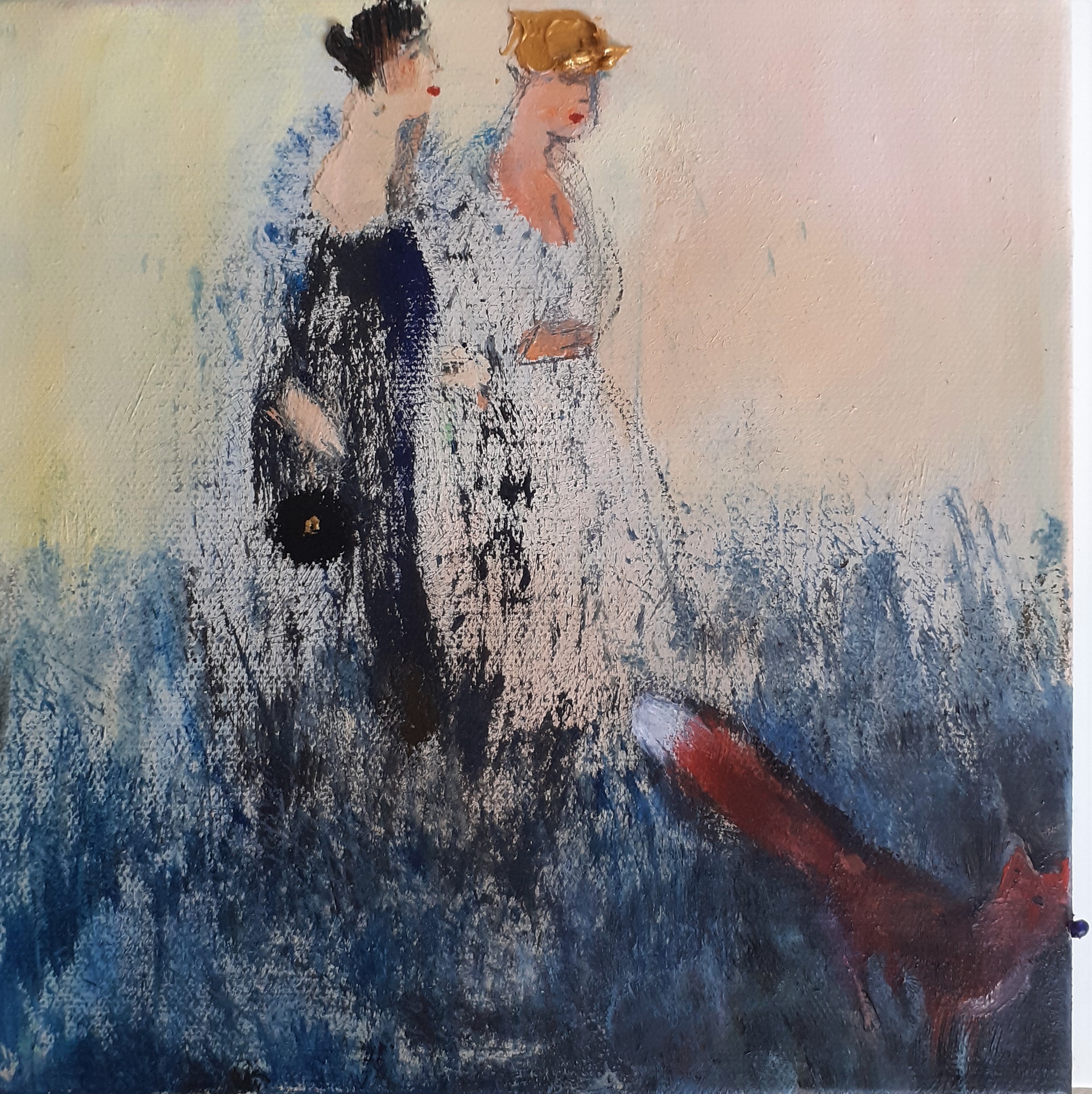 (Mini)Two Sisters and a Fox 20x20x3cm
