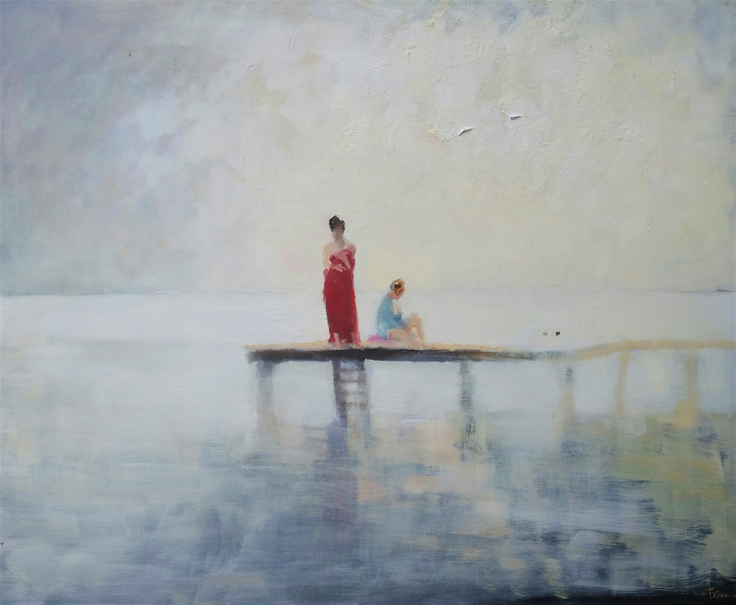 The Ladies and the Sea 50x61 cm